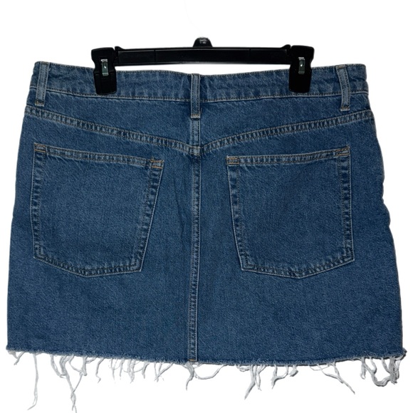 TOPSHOP - Denim Mini Skirt with Pockets - Size 10 - Picture 3 of 7